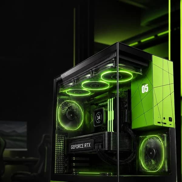 Vỏ máy tính gaming kính cường lực