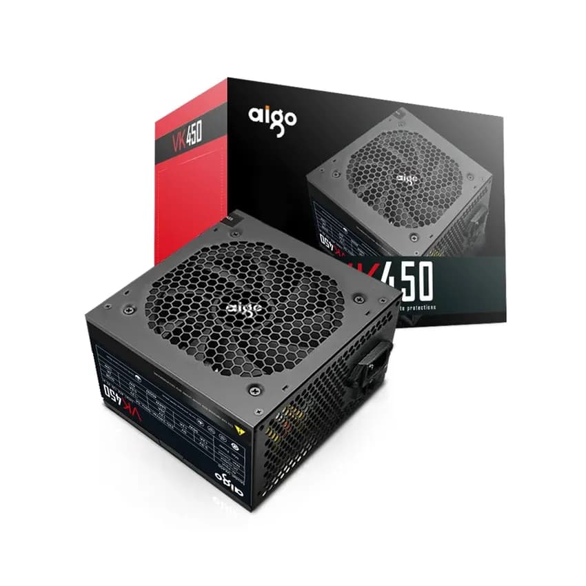 Nguồn máy tính AIGO VK450 - 450W (Màu Đen)