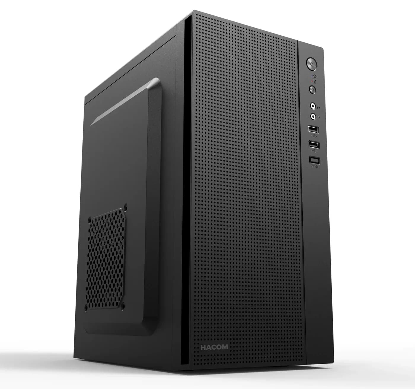 Vỏ Case máy tính HACOM BUSINESS (Mini Tower/Màu Đen/ USB 3.0 x1)