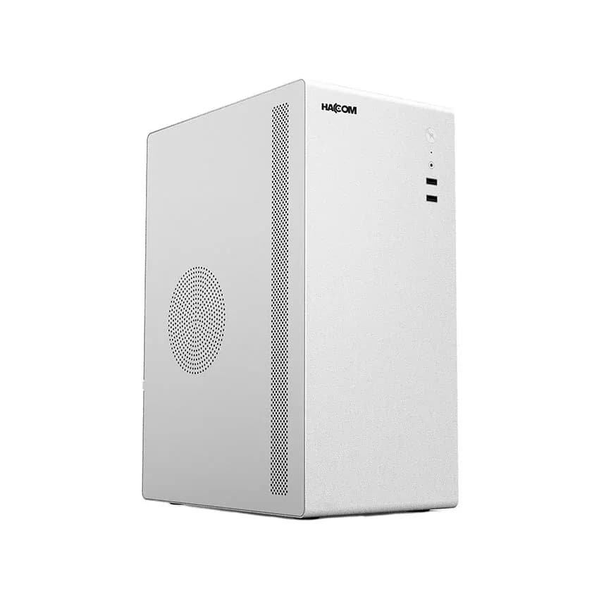Vỏ Case máy tính HACOM BUSINESS V3 - Trắng (mATX/Mid Tower/USB 3.0)