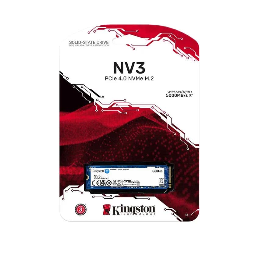 Ổ cứng SSD Kingston SNV3S 2TB NVMe M.2 2280 PCIe Gen 4x4 (Đọc 6000MB/s - Ghi 5000MB/s) - (SNV3S/2000G)